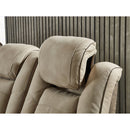 Next-gen - Sand - Pwr Rec Sofa With Adj Headrest-Washburn's Home Furnishings