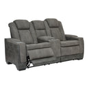 Next-gen - Slate - Pwr Rec Loveseat/con/adj Hdrst-Washburn's Home Furnishings