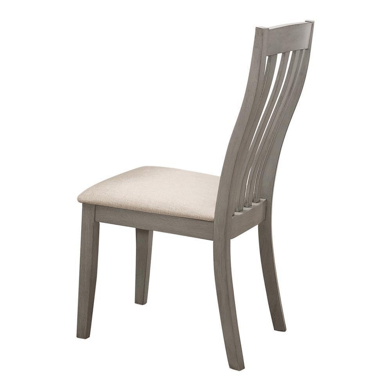 Nogales - Slat Back Side Chairs - Grey (set Of 2)-Washburn's Home Furnishings