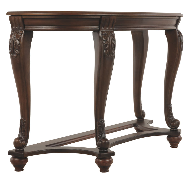 Norcastle - Dark Brown - Sofa Table-Washburn's Home Furnishings