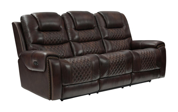 North Motion Collection - Power 2 Sofa - Dark Brown-Washburn's Home Furnishings