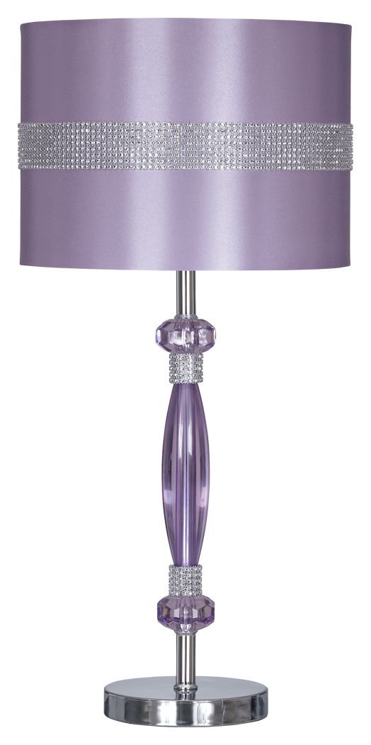 Nyssa - Purple - Metal Table Lamp (1/cn)-Washburn's Home Furnishings