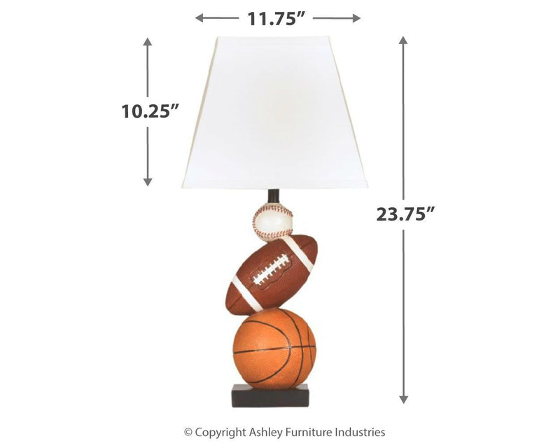 Nyx - Orange - Poly Table Lamp (1/cn)-Washburn's Home Furnishings