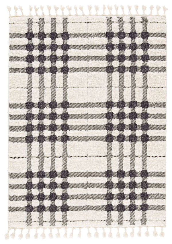 Oladon - White/black/gray - Large Rug-Washburn's Home Furnishings