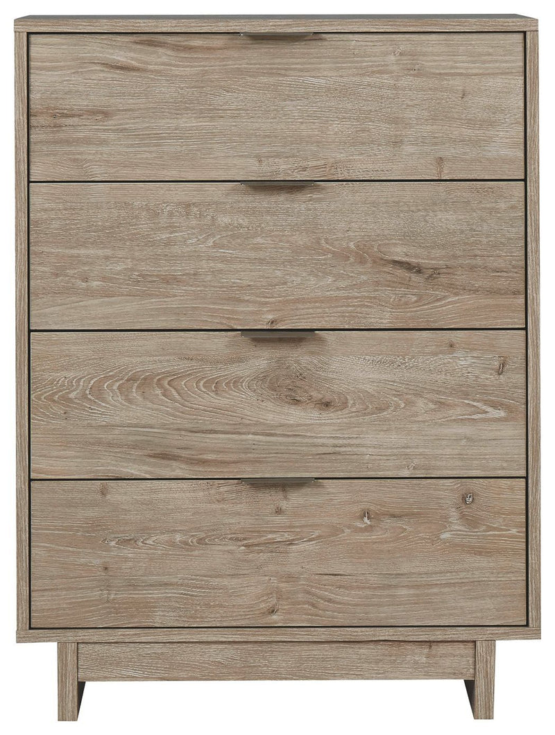 Oliah - Natural - Four Drawer Chest-Washburn's Home Furnishings