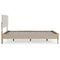 Oliah - Natural - Queen Panel Platform Bed-Washburn's Home Furnishings