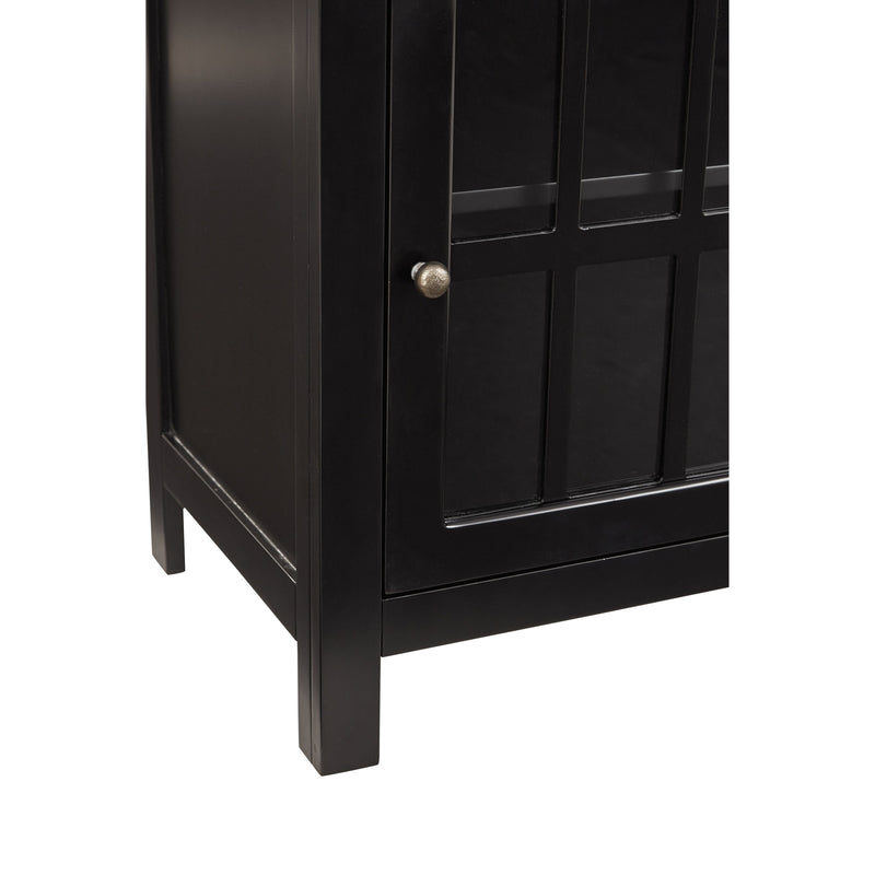 Opelton - Black - Accent Cabinet-Washburn's Home Furnishings