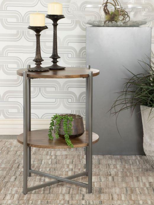 Open Airy Design Accent Table - Light Brown-Washburn's Home Furnishings