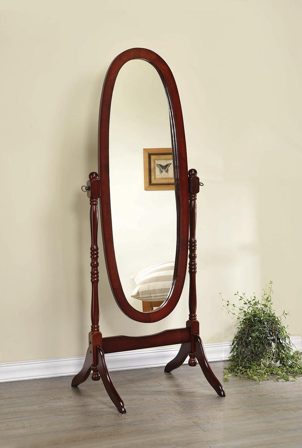 Oval Cheval Mirror - Brown-Washburn's Home Furnishings