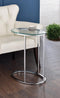 Oval Snack Table - Pearl Silver-Washburn's Home Furnishings