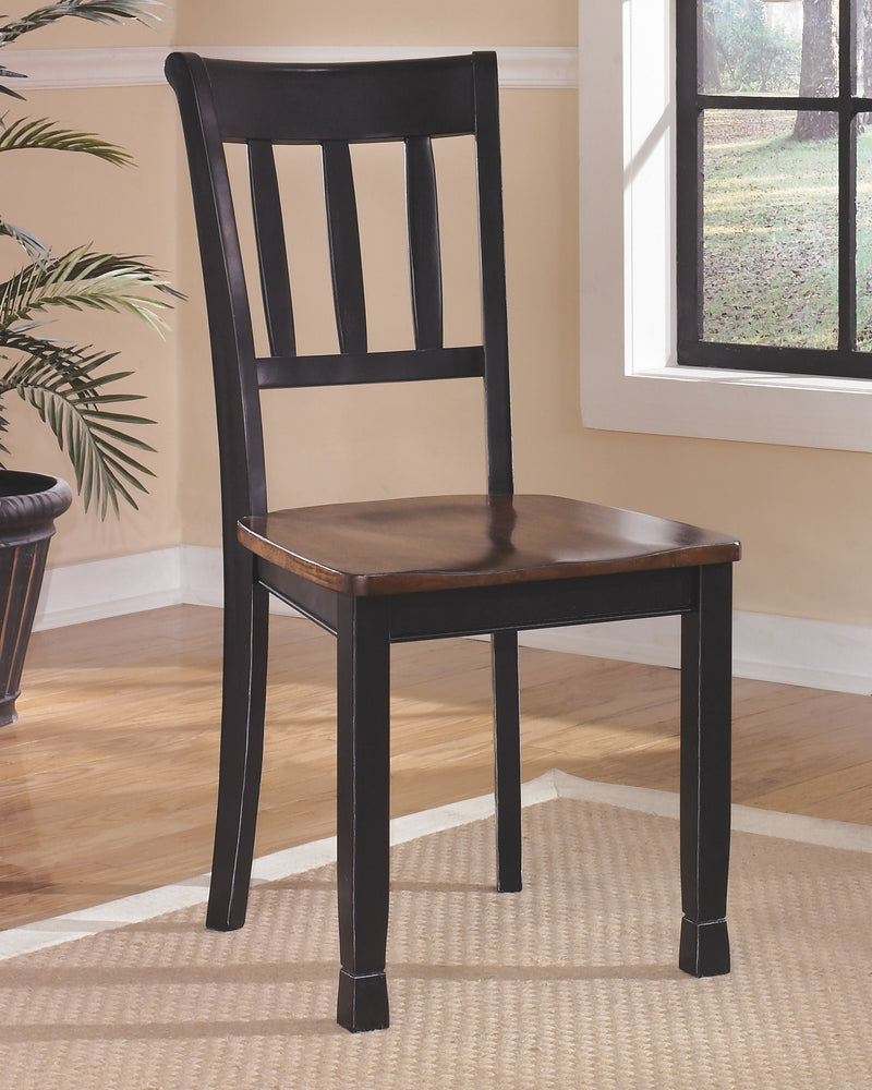 Owingsville - Black/brown - Dining Chair (set Of 2)-Washburn's Home Furnishings