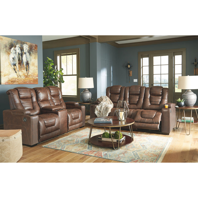 Owner's - Thyme - Pwr Rec Loveseat/con/adj Hdrst-Washburn's Home Furnishings