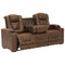 Owner's Box - Thyme - PWR REC Sofa with ADJ Headrest-Washburn's Home Furnishings