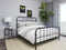 Packlan Queen Metal Panel Bed - Black-Washburn's Home Furnishings