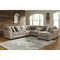 Pantomine - Driftwood - Laf Loveseat, Armless Chair, Wedge, Armless Loveseat, Raf Corner Chaise Sectional-Washburn's Home Furnishings