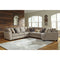 Pantomine - Driftwood - Laf Loveseat, Armless Chair, Wedge, Armless Loveseat, Raf Cuddler Sectional-Washburn's Home Furnishings