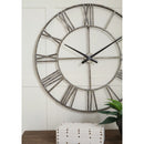Paquita - Antique Silver - Wall Clock-Washburn's Home Furnishings