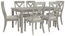 Parellen - Gray - Rectangular Dining Room Table-Washburn's Home Furnishings