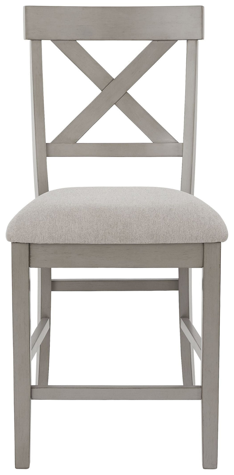 Parellen - Gray - Upholstered Barstool (2/cn)-Washburn's Home Furnishings