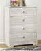 Paxberry - Whitewash - Four Drawer Chest-Washburn's Home Furnishings