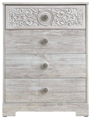 Paxberry - Whitewash - Four Drawer Chest-Washburn's Home Furnishings