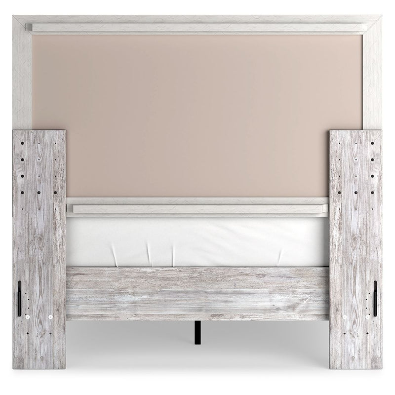 Paxberry - Whitewash - Full Panel Platform Bed-Washburn's Home Furnishings