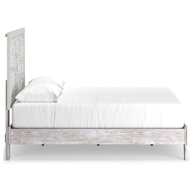 Paxberry - Whitewash - Queen Panel Platform Bed-Washburn's Home Furnishings