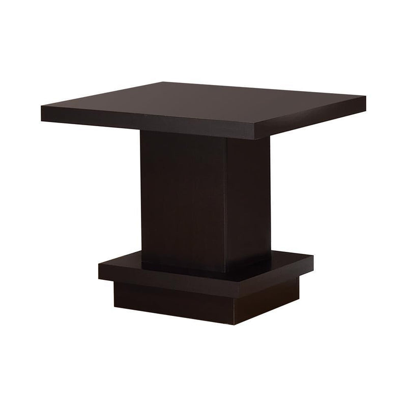 Pedestal Square End Table - Brown-Washburn's Home Furnishings