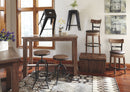 Pinnadel - Light Brown - Tall Uph Swivel Barstool(1/cn)-Washburn's Home Furnishings