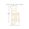 Pinnadel - Light Brown - Uph Swivel Barstool (1/cn)-Washburn's Home Furnishings