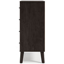 Piperton - Brown / Black - Four Drawer Chest-Washburn's Home Furnishings