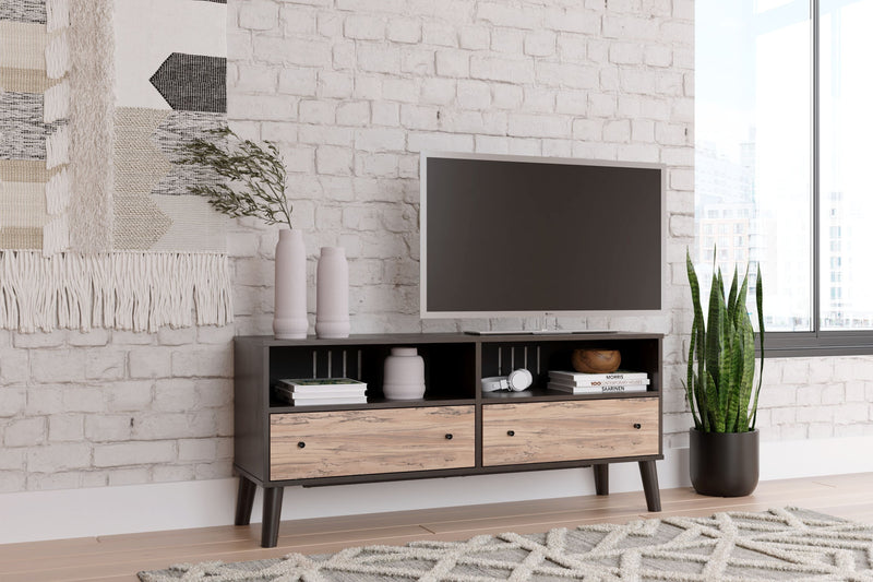 Piperton - Brown / Natural - Medium Tv Stand-Washburn's Home Furnishings