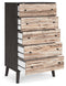 Piperton - Two-tone Brown/black - Five Drawer Chest-Washburn's Home Furnishings