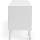 Piperton - White / Brown - Medium Tv Stand-Washburn's Home Furnishings