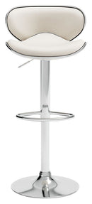 Pollzen - White - Tall Uph Swivel Barstool(2/cn)-Washburn's Home Furnishings