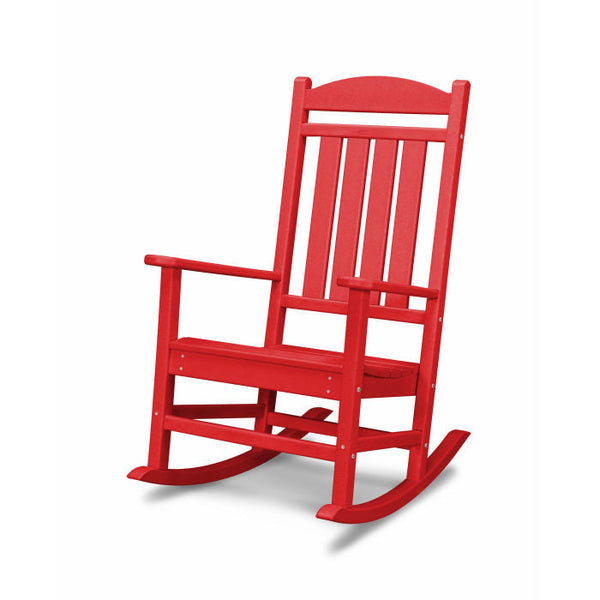 Polywood Presidential Rocking Chair in Sunset Red-Washburn's Home Furnishings