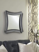 Posie - Antique Silver - Accent Mirror-Washburn's Home Furnishings