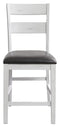 Postenbrook - White/brown - Counter Height Bar Stool (set Of 2)-Washburn's Home Furnishings