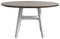 Postenbrook - White/brown - Round Drop Leaf Counter Table-Washburn's Home Furnishings