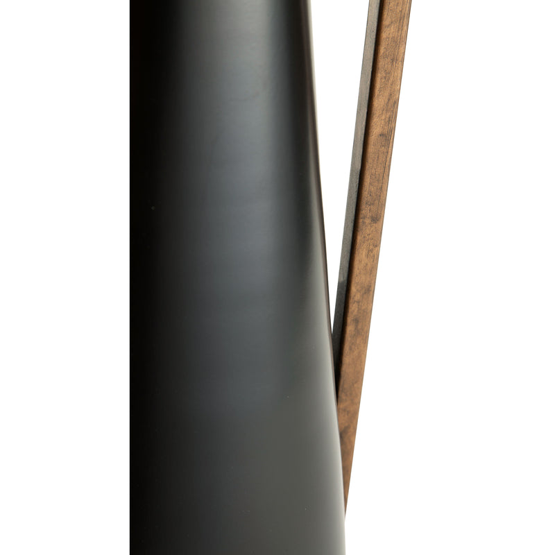 Pouderbell - Black/gold Finish - Vase - Small-Washburn's Home Furnishings