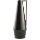 Pouderbell - Black/gold Finish - Vase - Small-Washburn's Home Furnishings