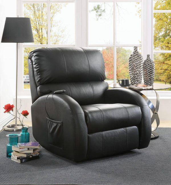 Power Lift Recliner - Black-Washburn's Home Furnishings