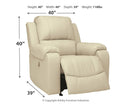 Rackingburg - Cream - Rocker Recliner-Washburn's Home Furnishings