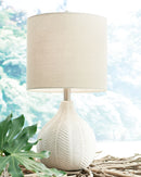 Rainermen - Off White - Ceramic Table Lamp (1/cn)-Washburn's Home Furnishings