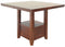 Ralene - Medium Brown - Rect Drm Counter Ext Table-Washburn's Home Furnishings