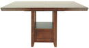 Ralene - Medium Brown - Rect Drm Counter Ext Table-Washburn's Home Furnishings