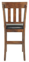 Ralene - Medium Brown - Upholstered Barstool (2/cn)-Washburn's Home Furnishings