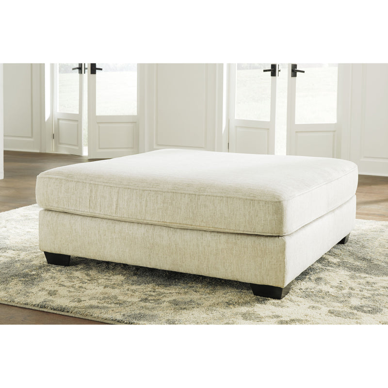 Rawcliffe - Parchment - Oversized Accent Ottoman-Washburn's Home Furnishings