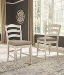 Realyn - Chipped White - Counter Height Bar Stool (set Of 2)-Washburn's Home Furnishings