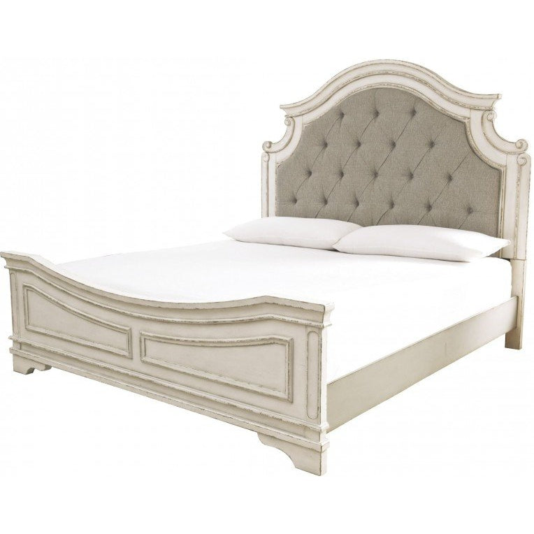 Realyn - Two-tone - King Upholstered Bed-Washburn's Home Furnishings